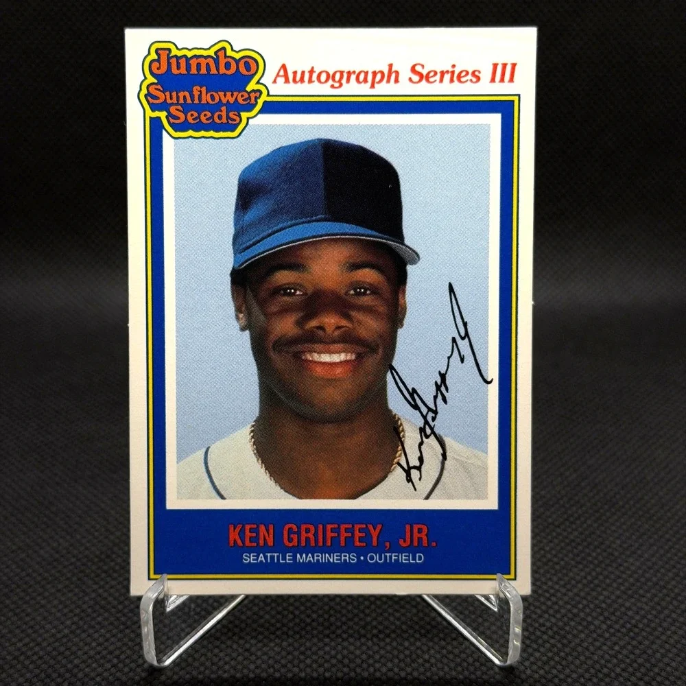 Ken Griffey Jr 1992 Jumbo Autograph Series III #14 Mariners VG